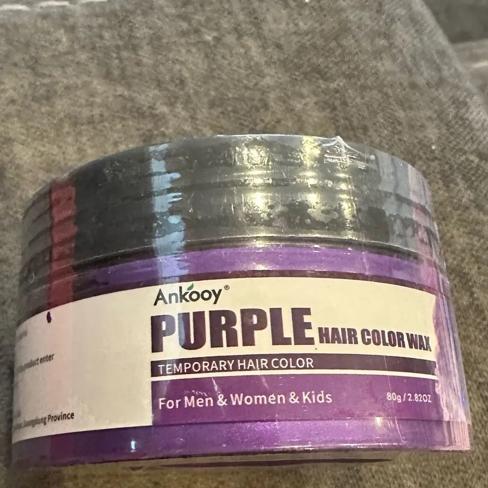 Ankooy Purple Hair Color Wax For Temporary Fun